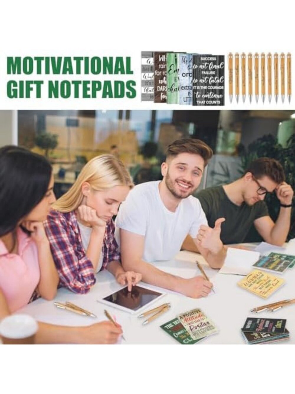 100 Mini Vintage Notepads & Pens Set - Perfect for Gifts, Journaling & Events - Picture 6 of 6